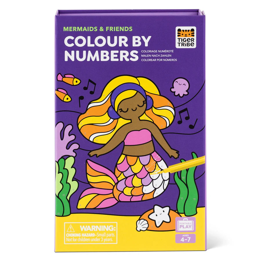 TIGER TRIBE COLOUR BY NUMBERS- MERMAIDS & FRIENDS