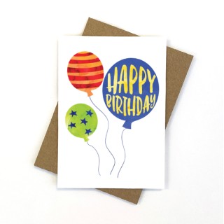 CARD -Happy Birthday Balloon - Toyworld Frankston