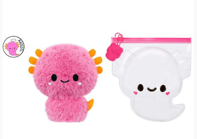 FLUFFIE STUFFIEZ SURPRISE REVEAL SMALL PLUSH - AXOLOTL - Toyworld Frankston