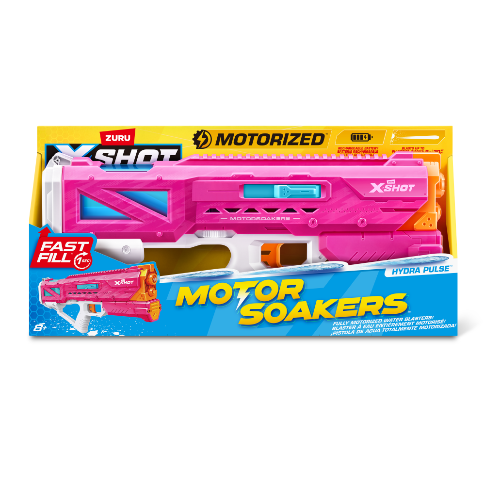 ZURU XSHOT FAST FILL MOTOR SOAKERS - HYDRA PULSE PINK - Toyworld Frankston