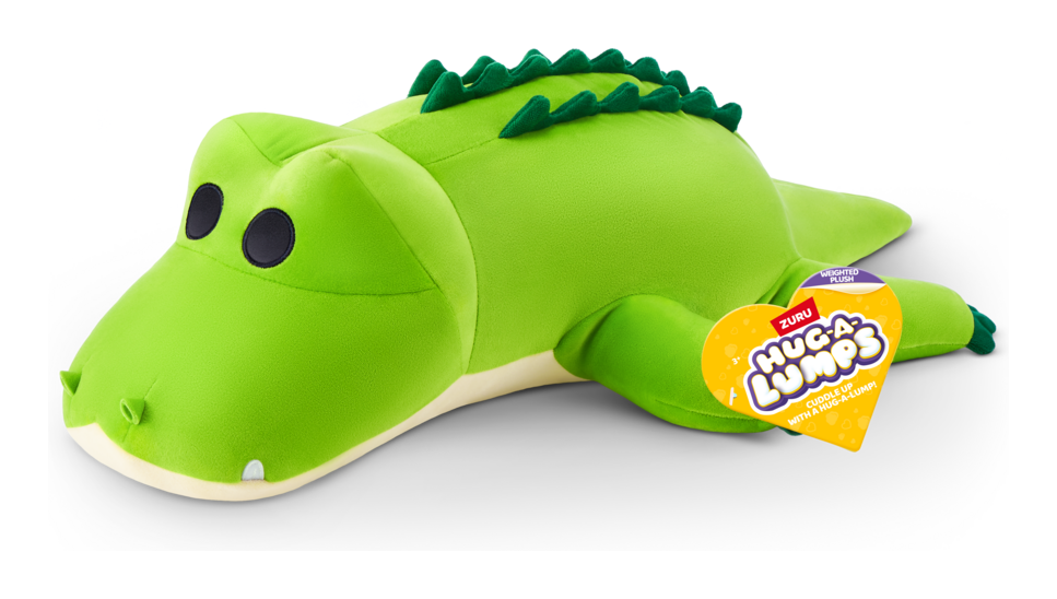 ZURU HUG-A-LUMPS WEIGHTED PLUSH ROCKO THE CROCODILE - Toyworld Frankston