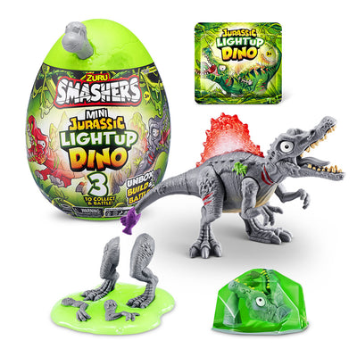 ZURU SMASHERS - MINI JURASSIC LIGHT UP DINO - Toyworld Frankston