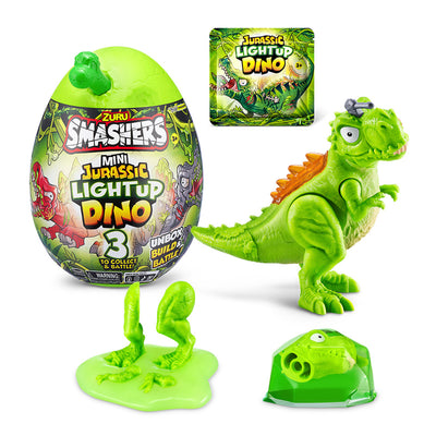 ZURU SMASHERS - MINI JURASSIC LIGHT UP DINO - Toyworld Frankston
