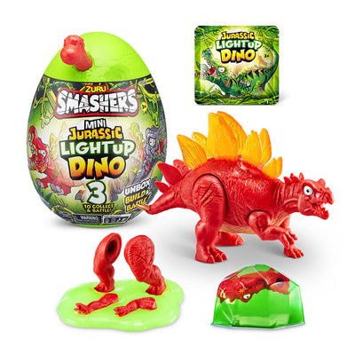 ZURU SMASHERS - MINI JURASSIC LIGHT UP DINO - Toyworld Frankston