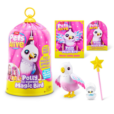 ZURU PETS ALIVE POLLY THE SURPRISE MAGIC BIRD SERIES 1 - Toyworld Frankston