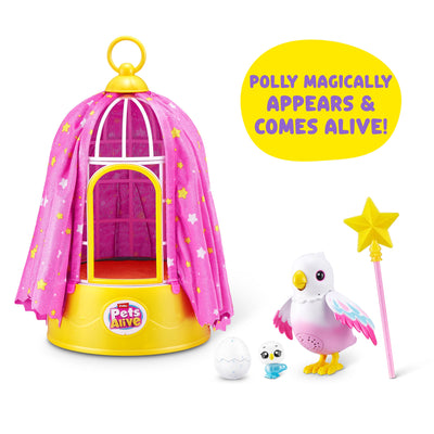 ZURU PETS ALIVE POLLY THE SURPRISE MAGIC BIRD SERIES 1 - Toyworld Frankston