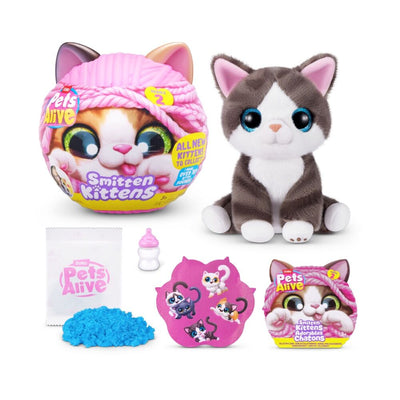 ZURU PETS ALIVE SMITTEN KITTENS INTERACTIVE SERIES 2 - ASSORTED DESIGNS - Toyworld Frankston