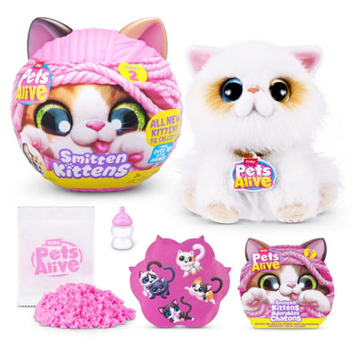 ZURU PETS ALIVE SMITTEN KITTENS INTERACTIVE SERIES 2 - ASSORTED DESIGNS - Toyworld Frankston