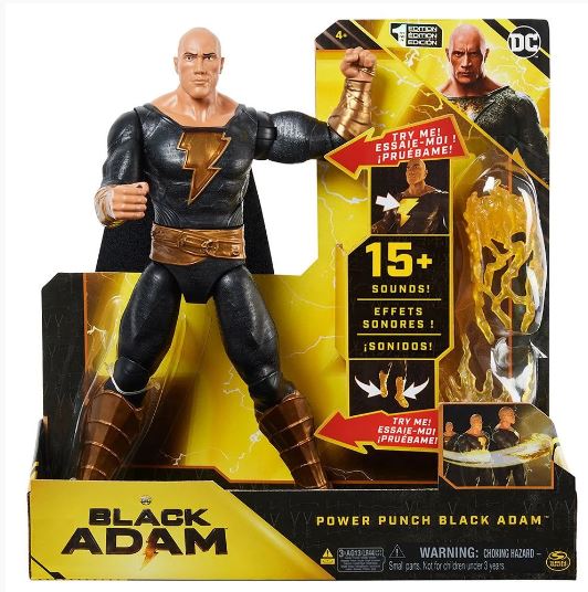 DC POWER PUNCH BLACK ADAM 12" FEATURE FIGURE - Toyworld Frankston