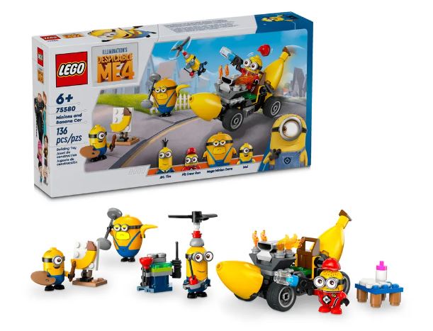 LEGO - DESPICABLE ME 4 - 75580 MINIONS AND BANANA CAR - Toyworld Frankston