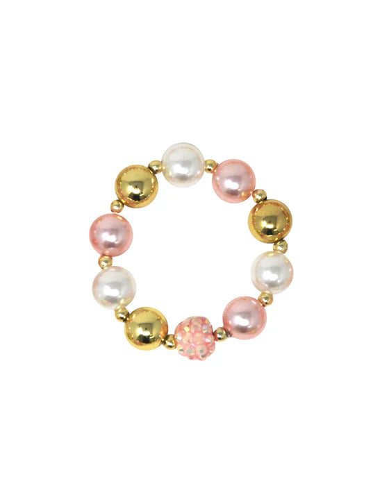 PINK POPPY YOU ARE GOLDEN PEARL BRACELET