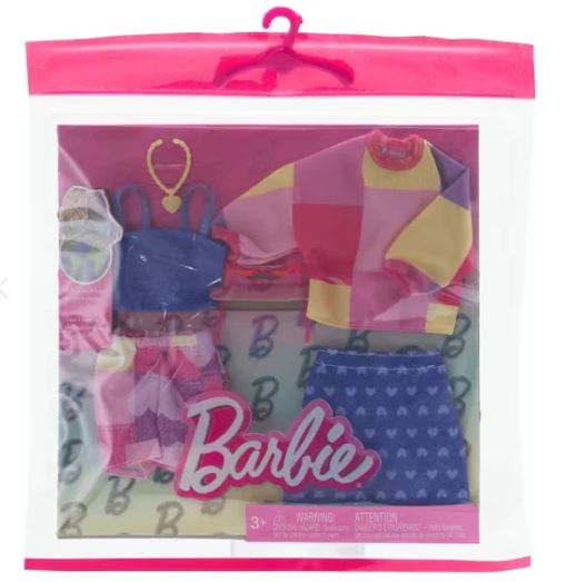 BARBIE FASHION 2 PACK - CHECK SWEATER