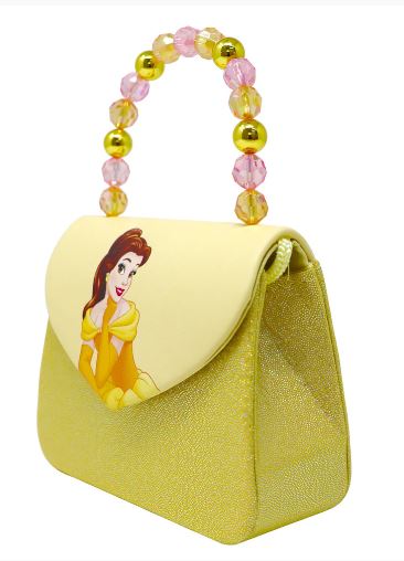 PINK POPPY DISNEY PRINCESS BELLE PRINT HARD HANDBAG