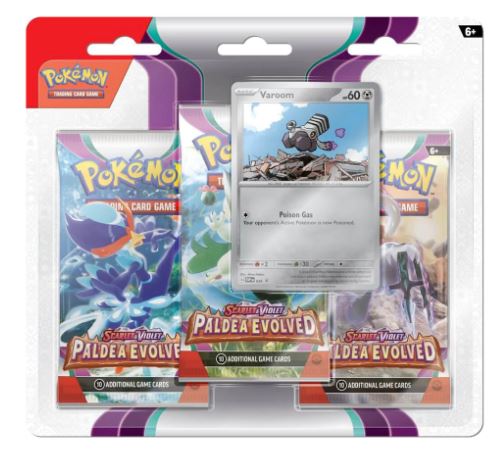 POKEMON TCG SCARLET AND VIOLET 2 PALDEA EVOLVED THREE BOOSTER BLISTER PACK - Toyworld Frankston