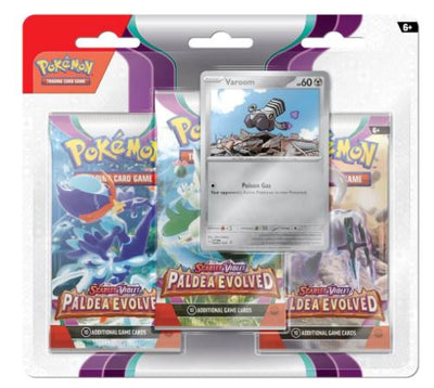 POKEMON TCG SCARLET AND VIOLET 2 PALDEA EVOLVED THREE BOOSTER BLISTER PACK - Toyworld Frankston