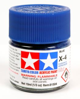 TAMIYA ACRYLIC PAINT MINI X-4 BLUE - Toyworld Frankston