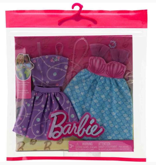 BARBIE FASHION 2 PACK - MERMAID SCALE DRESS