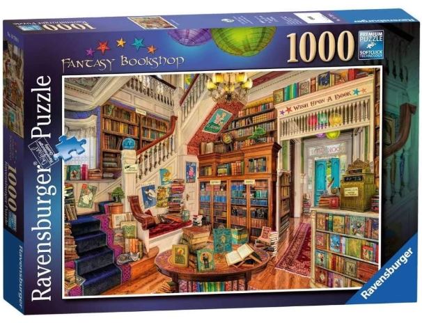 RAVENSBURGER 197996 THE FANTASY BOOKSHOP 1000 PIECE PUZZLE