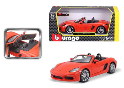 BBURAGO PORSCHE 718 BOXSTER DIECAST 1:24  SCALE - Toyworld Frankston