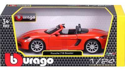 BBURAGO PORSCHE 718 BOXSTER DIECAST 1:24  SCALE - Toyworld Frankston