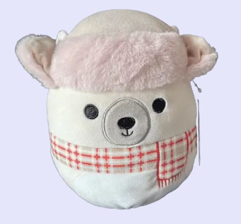 SQUISHMALLOWS - 2024 HOLIDAY ASSORTMENT 7.5 INCH - BROOKE THE POLAR BEAR - Toyworld Frankston