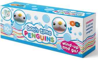 BUDDY & BARNY BATH TIME WIND UP AND GO PENGUINS