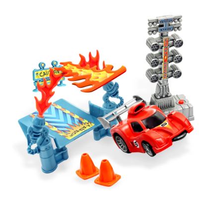 BUMPER CARS - STUNT RAMP SET WITH LIGHTS AND SOUNDS - Toyworld Frankston