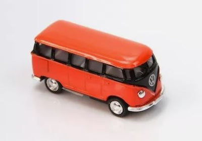 1962 VOLKSWAGEN CLASSICAL BUS 1:64 DIECAST PULLBACK VEHICLE - 1 PC ASSORTED