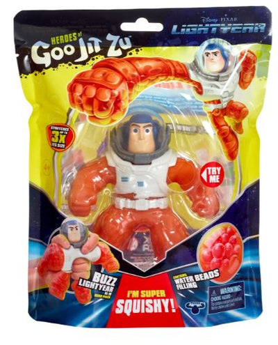 HEROES OF GOO JIT ZU BUZZ LIGHTYEAR ORANGE SUPER SQUISHY FIGURE - Toyworld Frankston