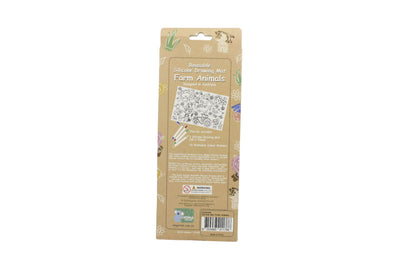 KOALA DREAM REUSABLE SILICONE DRAWING MAT - FARM ANIMALS