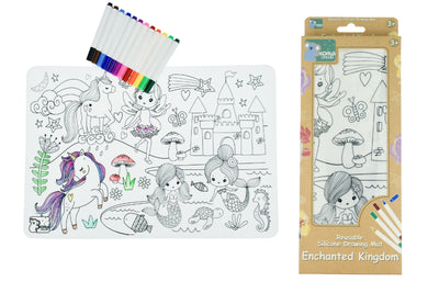 KOALA DREAM REUSABLE SILICONE DRAWING MAT - ENCHANTED KINGDOM