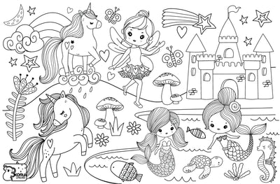 KOALA DREAM REUSABLE SILICONE DRAWING MAT - ENCHANTED KINGDOM