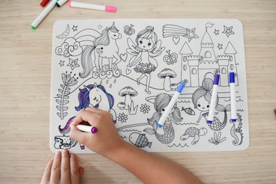 KOALA DREAM REUSABLE SILICONE DRAWING MAT - ENCHANTED KINGDOM