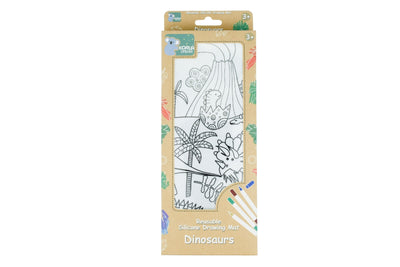 KOALA DREAM REUSABLE SILICONE DRAWING MAT - DINOSAURS