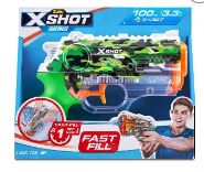 ZURU X SHOT-FAST FILL WATER GUN-NANO-GREEN CAMOUFLAGE