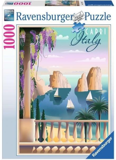 RAVENSBURGER 176151 - POSTCARD FROM CAPRI, ITALY 1000 PIECE PUZZLE - Toyworld Frankston
