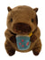 Brown plush toy resembling a beaver