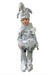 COTTON CANDY 43CM ANIMATED SITTING JESTER  - WHITE