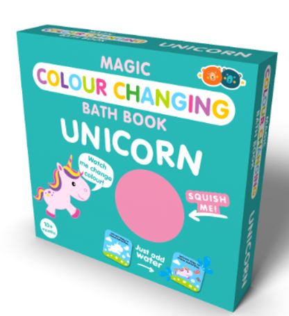 BUDDY AND BARNEY MAGIC COLOUR CHANGING BATH BOOK UNICORN - Toyworld Frankston
