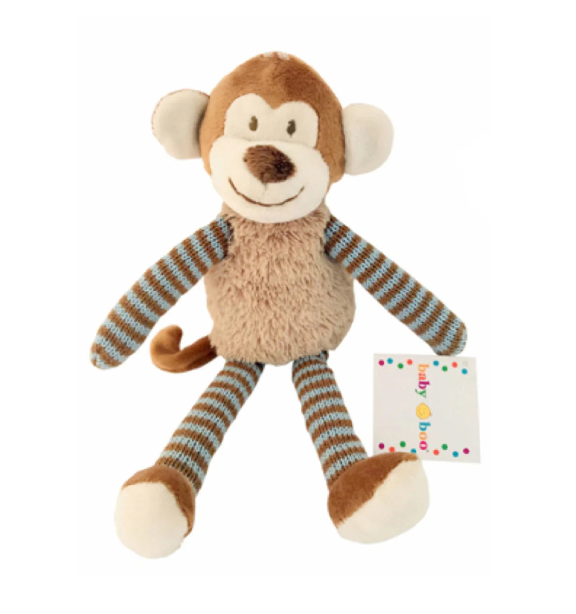 BABY BOO - 28CM BROWN FLUFFY MONKEY