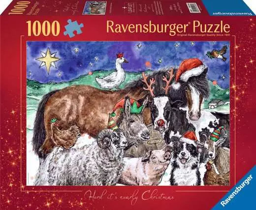 RAVENSBURGER CHRISTMAS FARM 1000P - Toyworld Frankston