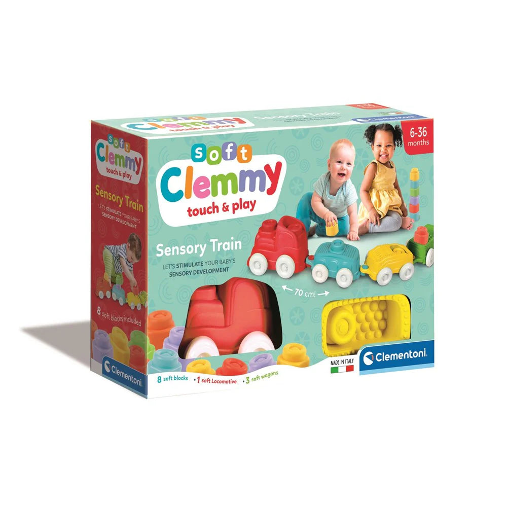 CLEMENTONI SOFT CLEMMY - SENSORY TRAIN - Toyworld Frankston