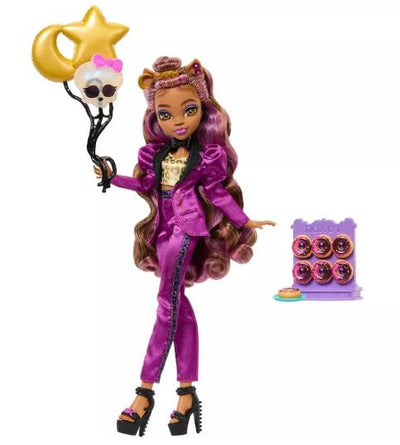 MONSTER HIGH  CLAWDEEN WOLF IN  MONSTER BALL PARTY DRESS - Toyworld Frankston