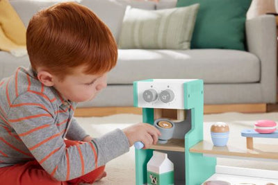FISHER PRICE - WOODEN COFFEE SHOP SET - Toyworld Frankston