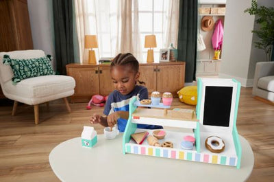 FISHER PRICE - WOODEN COFFEE SHOP SET - Toyworld Frankston