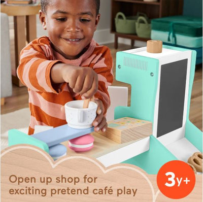 FISHER PRICE - WOODEN COFFEE SHOP SET - Toyworld Frankston