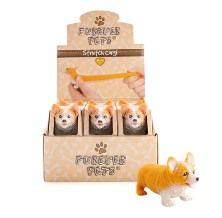 PULLIE PAL -  STRETCH CORGI SENSORY TOY