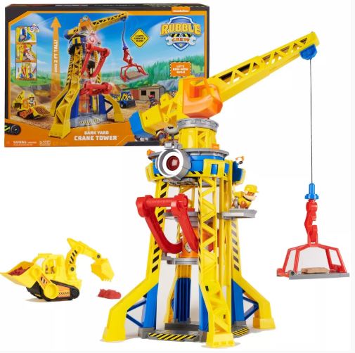 PAW PATROL RUBBLE & CREW BARK YARD CRANE TOWER