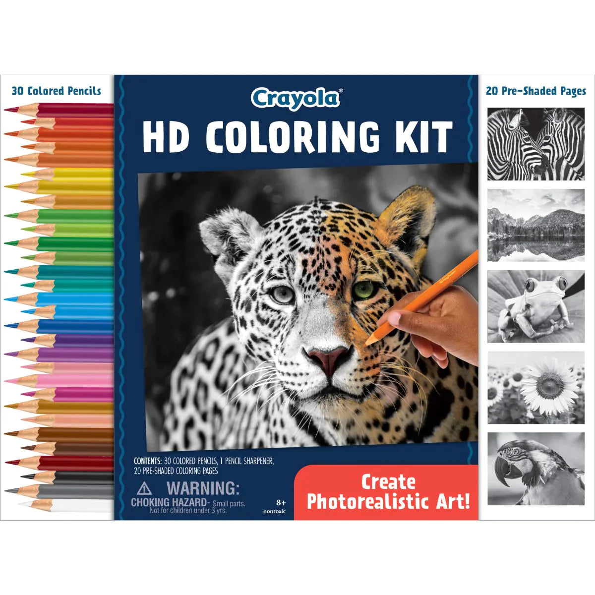 CRAYOLA HD COLORING KIT - CREATE PHOTOREALISTIC ART - Toyworld Frankston