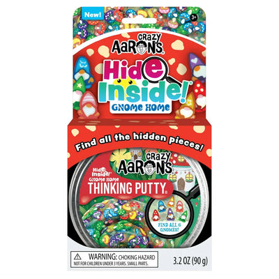 CRAZY AARON'S THINKING PUTTY HIDE INSIDE GNOME HOME